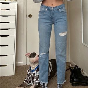 women’s straight leg jeans full length